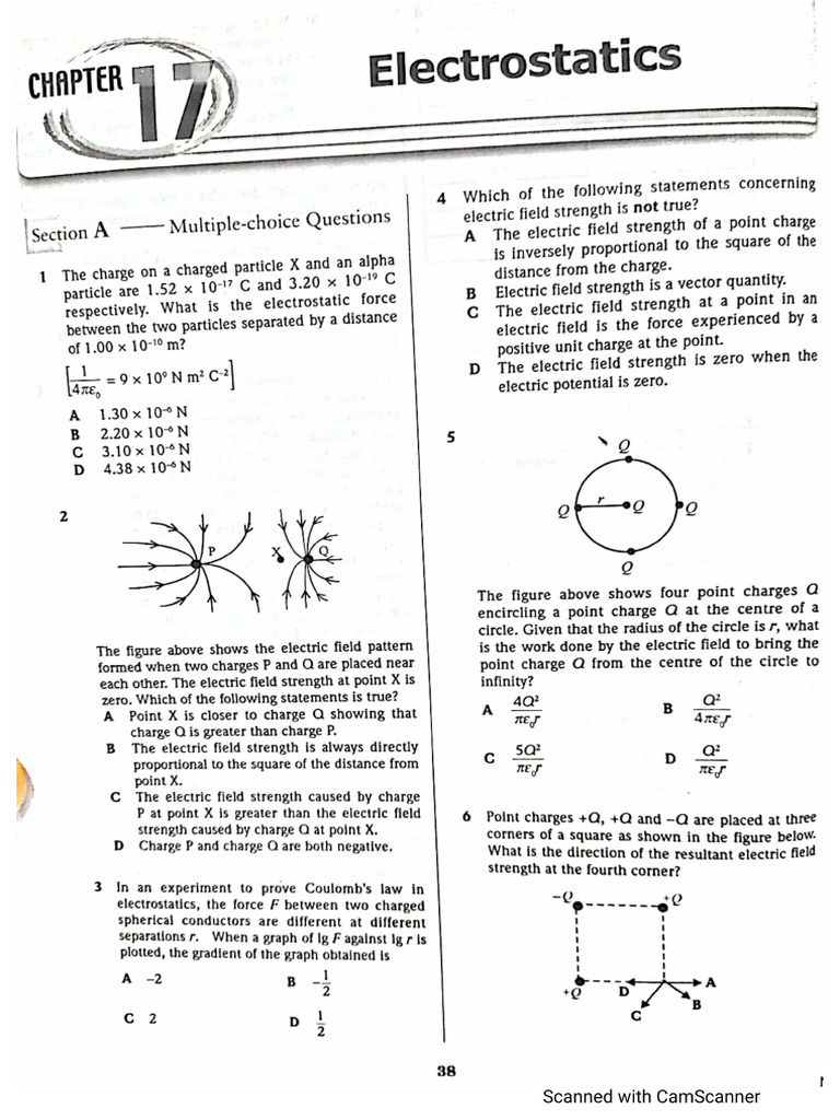 C12 Electrostatic Questions | PDF