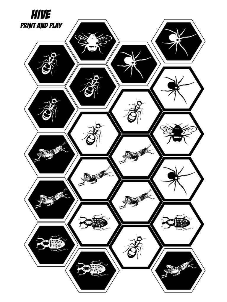 Print and Play Hive Game Setup | PDF