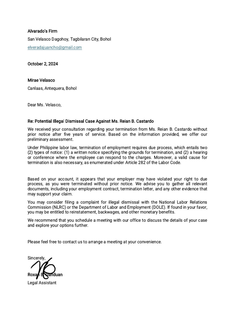 Danduan - Scenario 2 Legal Correspondence Letter | PDF
