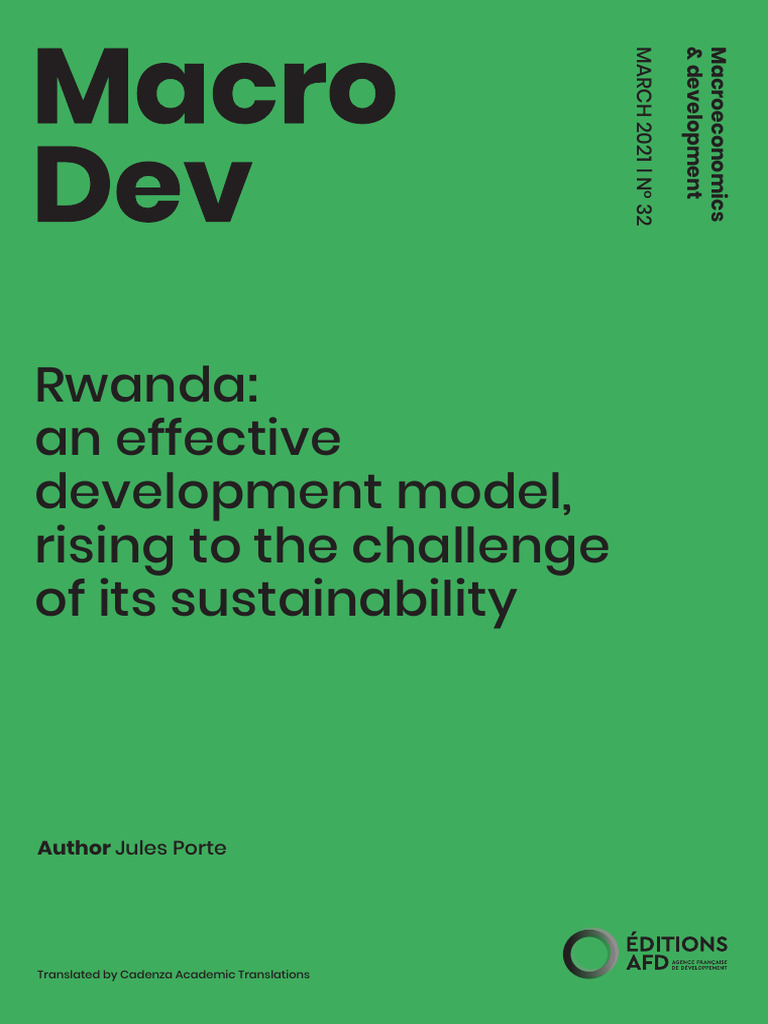 Rwanda's Sustainable Development Model | PDF | Economic Growth | Hutu