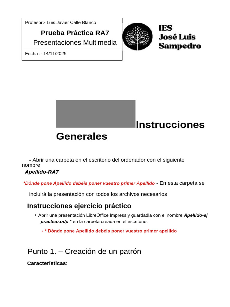 Instrucciones para Presentación RA7 | PDF