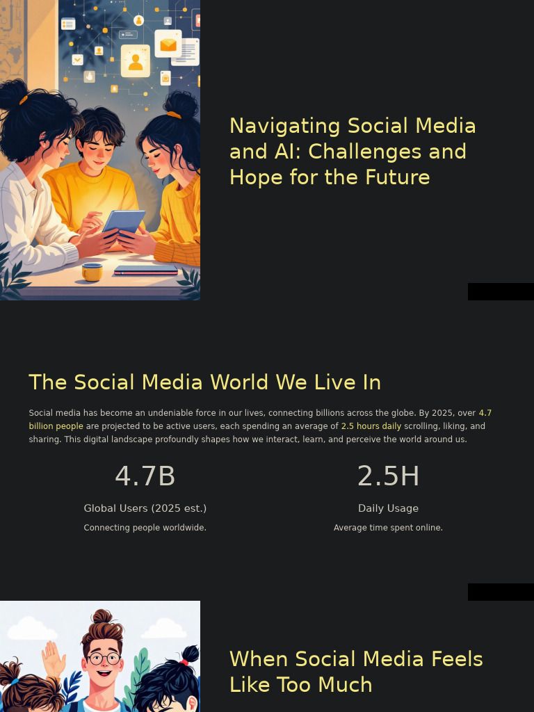 Navigating Social Media and AI Challenges and Hope For The Future | PDF ...