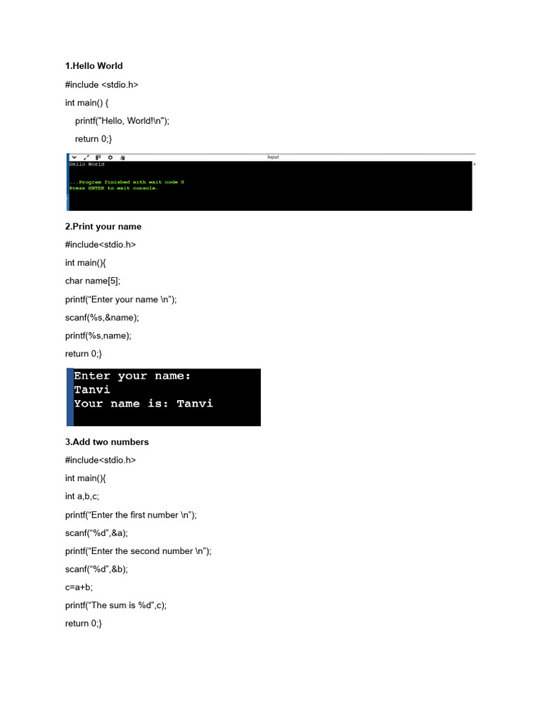 C Programming Basics: Simple Examples | PDF | Fahrenheit | Computer ...