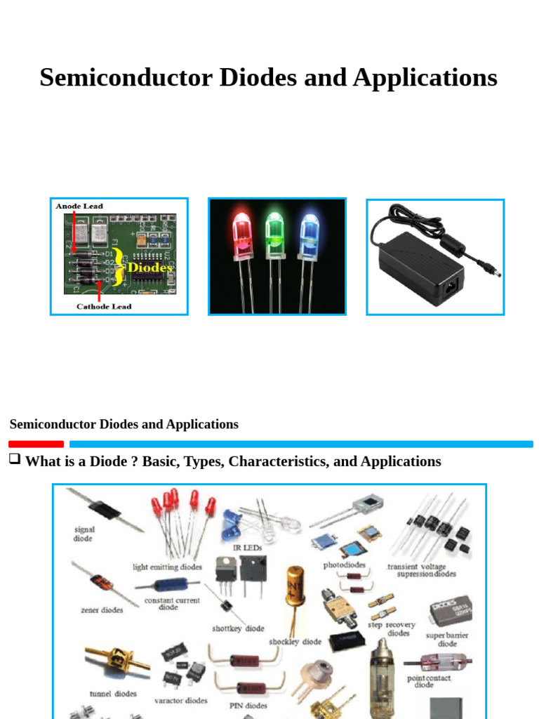 Semiconductor Diodes: Types and Uses | PDF | P–N Junction | Diode