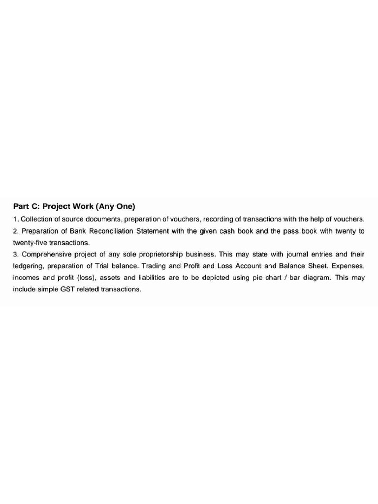 Accountancy Project Work | PDF