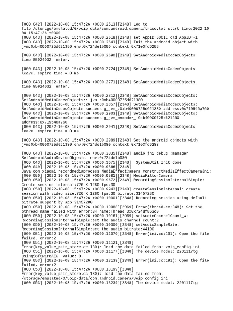 Android Camera Audio Initialization Log | PDF | Shader | Computer ...