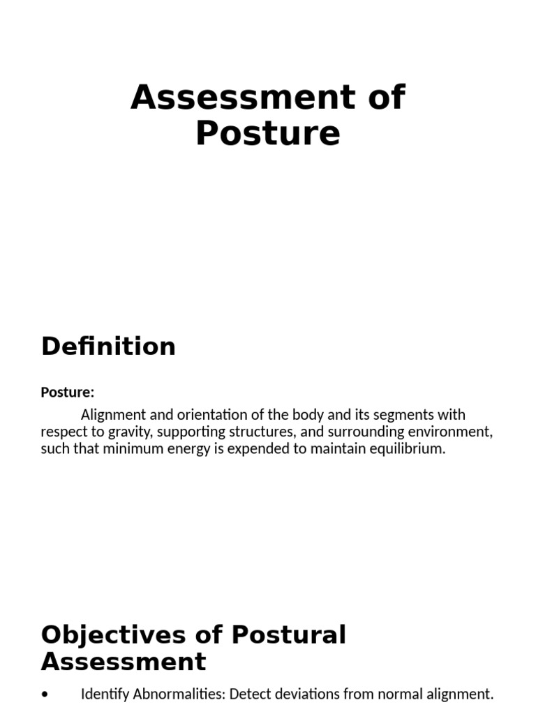 Comprehensive Posture Assessment Guide | PDF | Pelvis | Musculoskeletal ...