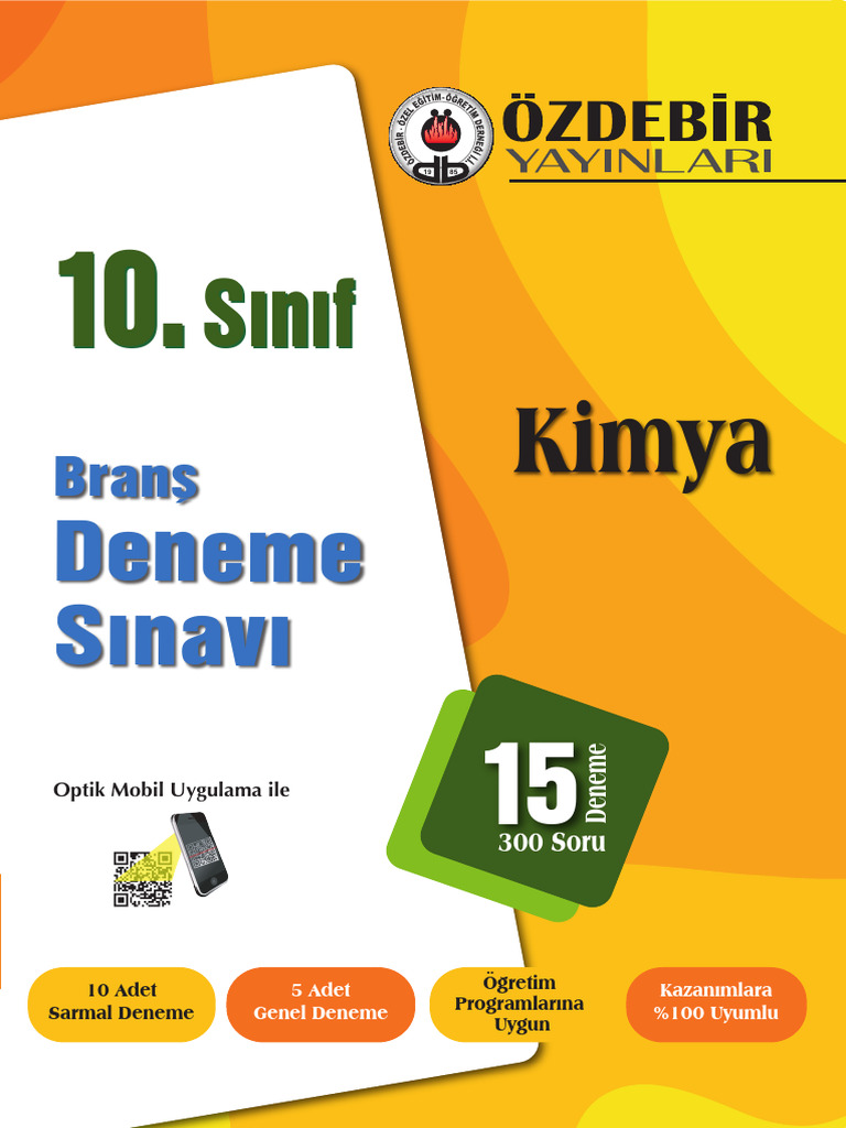 Sınıf Kimya Branş Deneme - Ornek | PDF