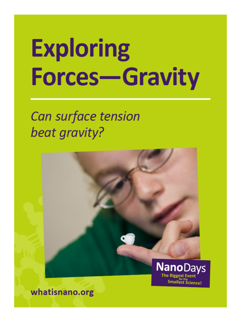 Surface Tension vs. Gravity Explained | PDF | Nanotechnology | Physical ...