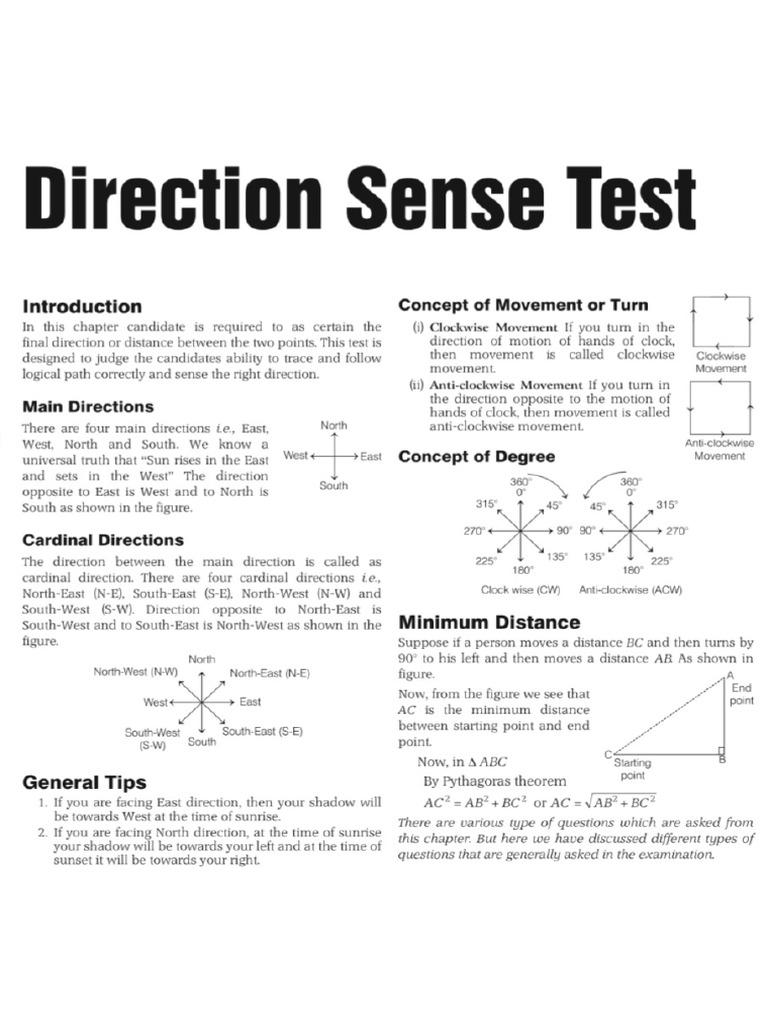 IQ Distance and Direction PDF | PDF