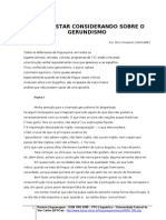 Vamos considerar o gerundismo analisa construção linguística