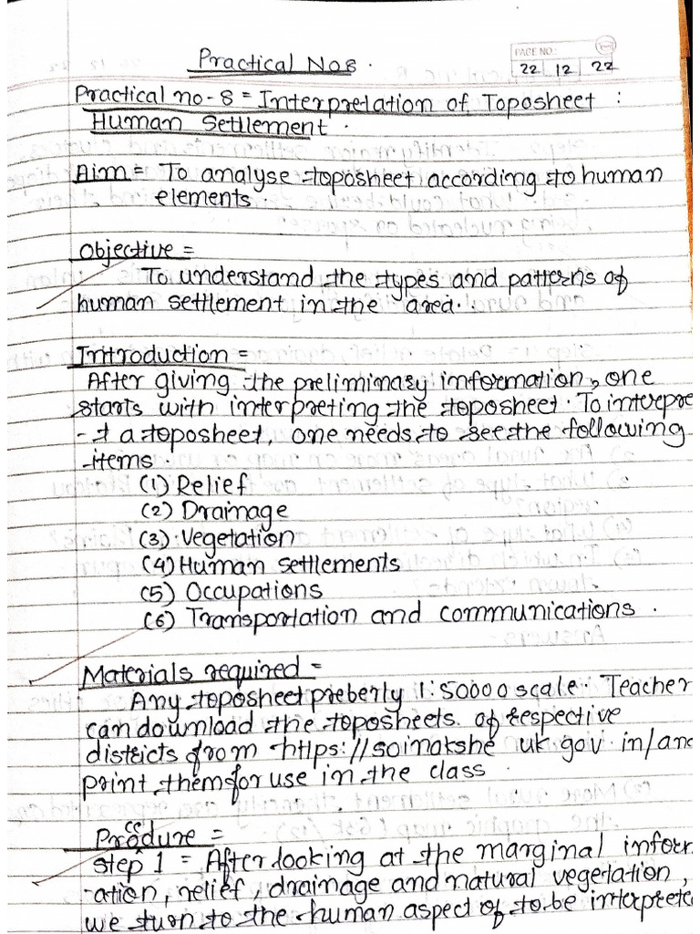 HSC Geography Practical No 8 | PDF