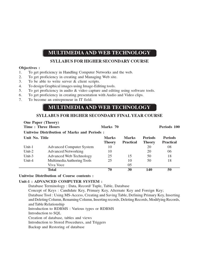 2 Multimedia and Web Technology 1 | PDF | Adobe Flash | Relational Database