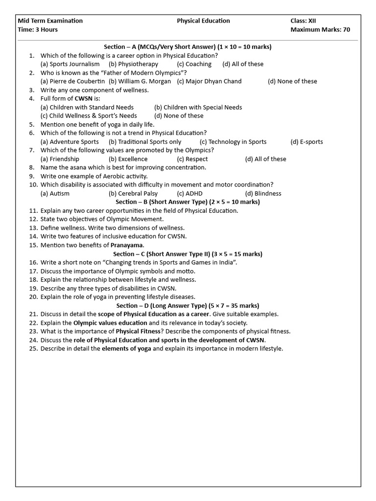 PE | PDF | Physical Education