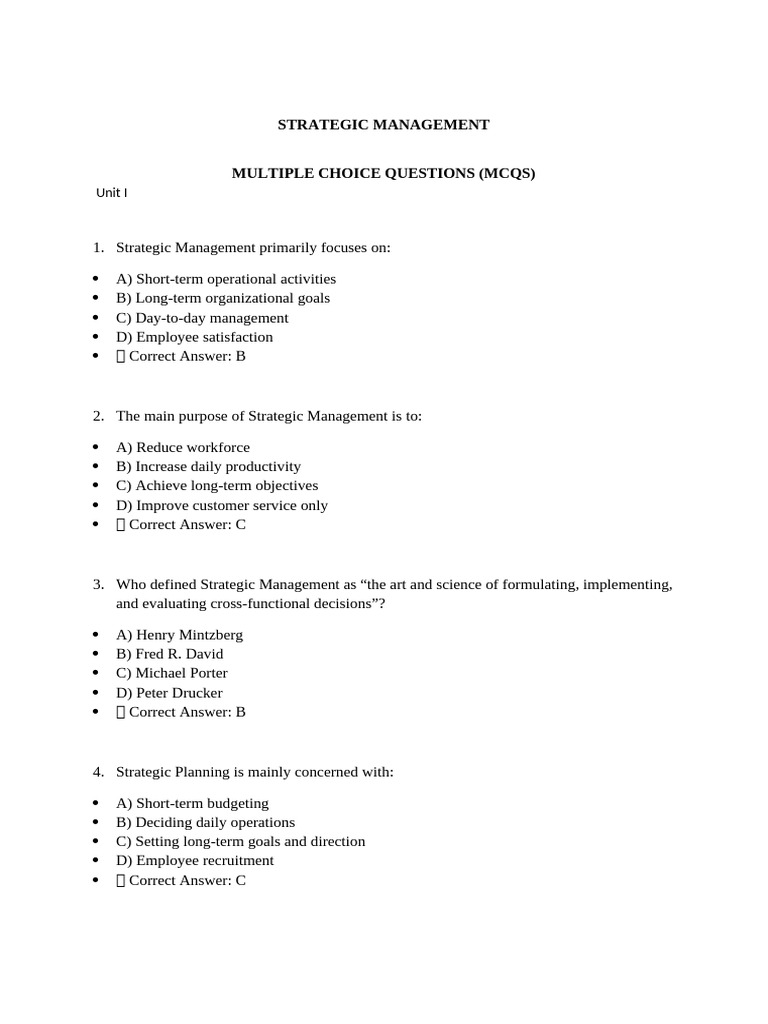Strategic Management New | PDF | Strategic Management | Swot Analysis