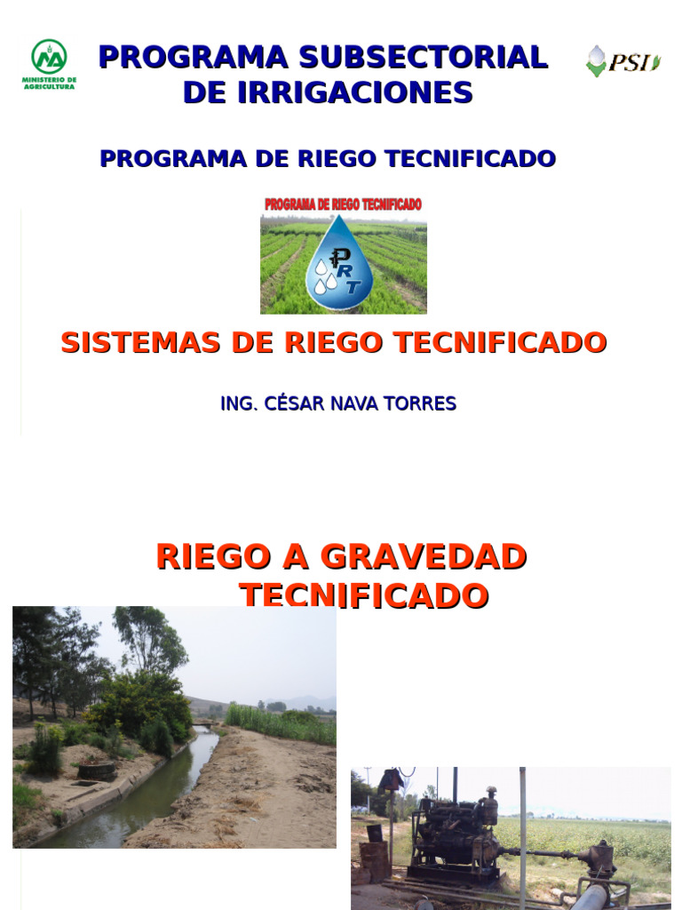 Programa de Irrigaciones | PDF | Riego | Agricultura