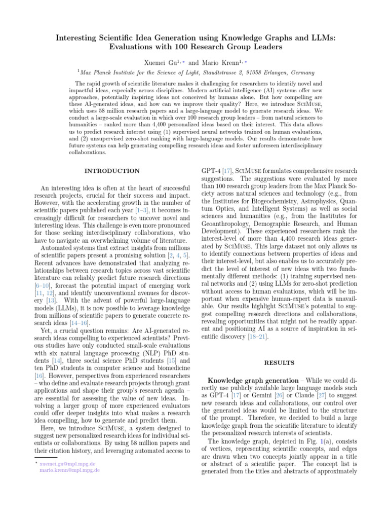 AI-Driven Research Idea Generation | PDF | Receiver Operating ...