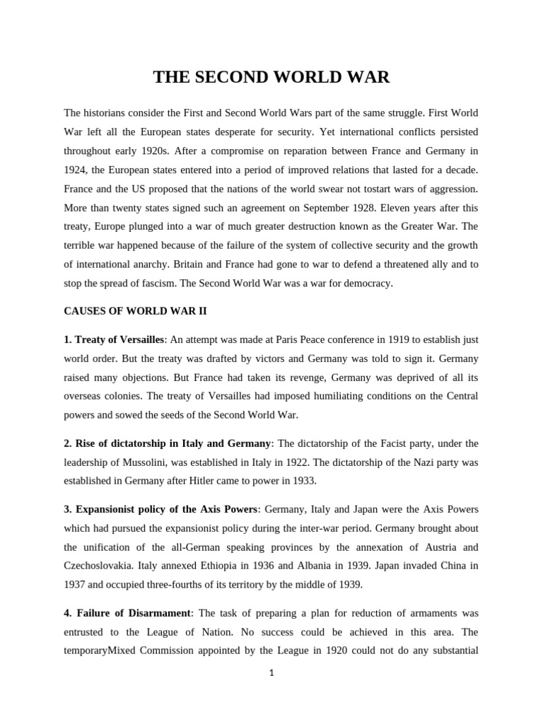 WW II (Note) | PDF | Allies Of World War II | Adolf Hitler