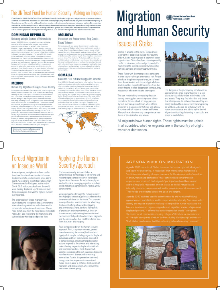 Migration Risks and Human Security Insights | PDF | Human Migration ...