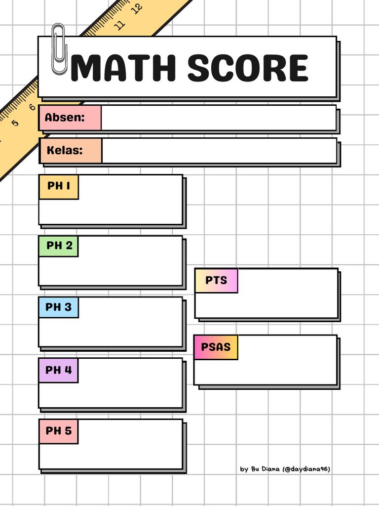 Math Quiz Answer Worksheet in Colorful Playful Style | PDF