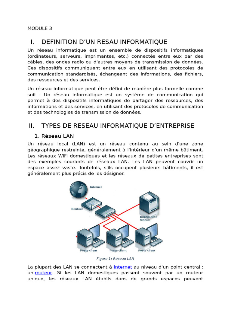 Types de réseaux informatiques expliqués | PDF | Protocole de contrôle ...