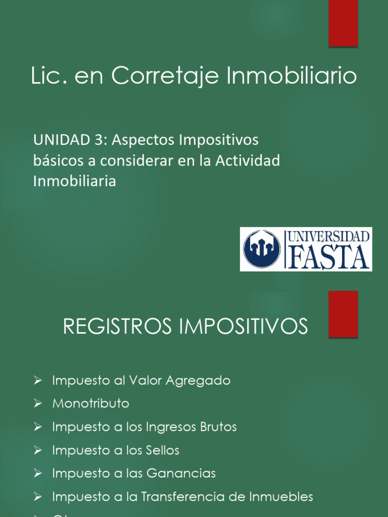 Unidad 3 Clase 2 | PDF | Impuestos | Impuesto sobre la renta