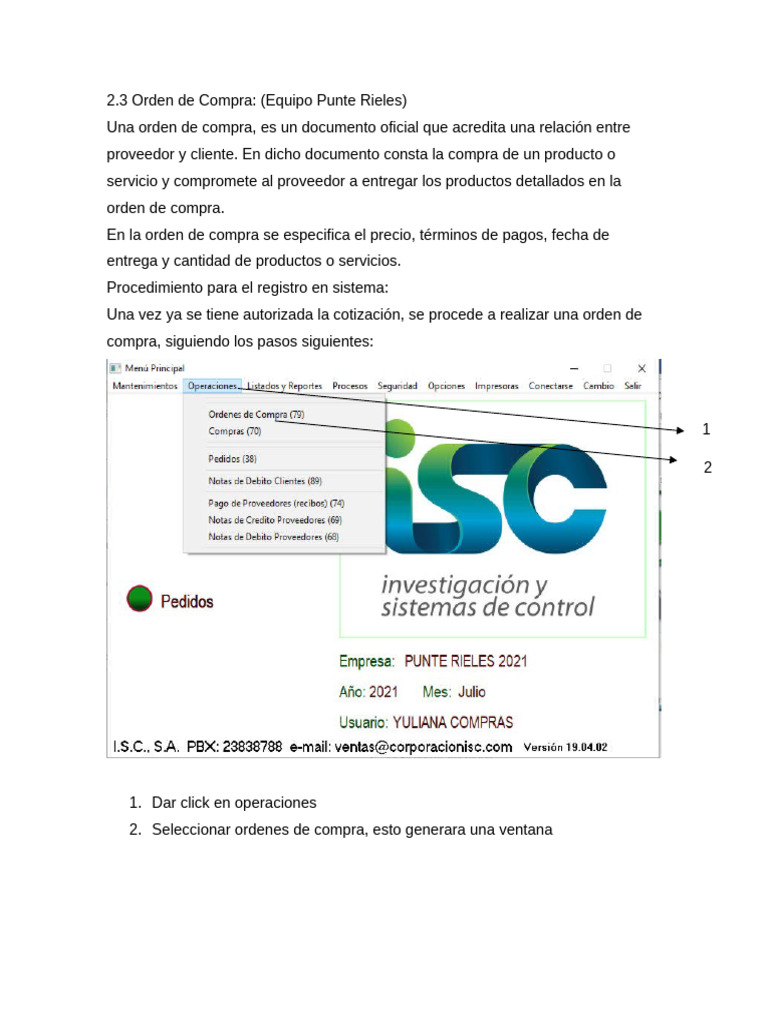 Guía para Crear Órdenes de Compra | PDF | Factura