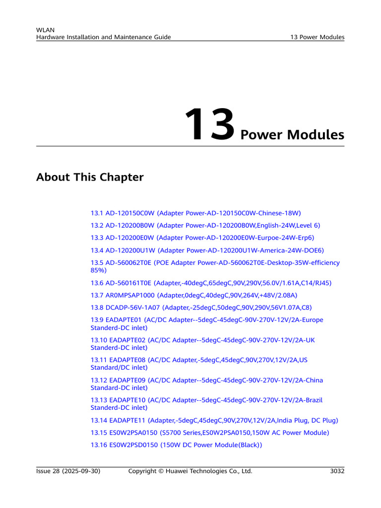 13 Power Modules Overview and Specs | PDF | Electric Power | Electronics