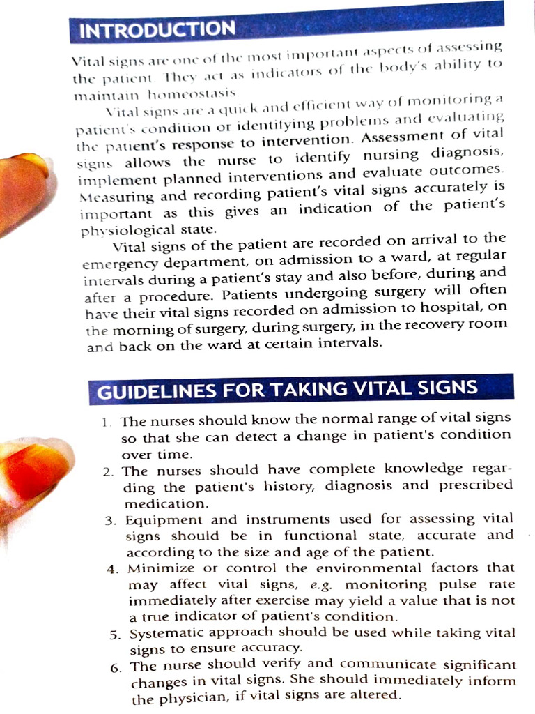 Guidelines for Accurate Vital Signs Assessment | PDF | Ear | Monitoring ...