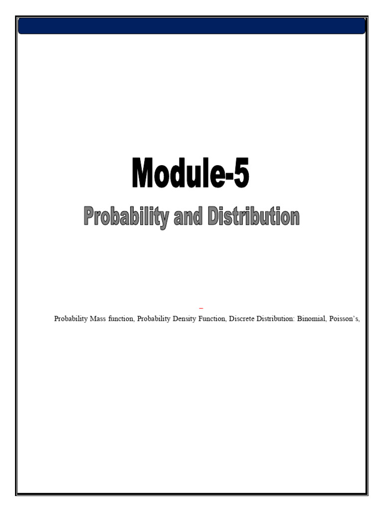 Probability Distributions in Engineering Math | PDF | Probability ...