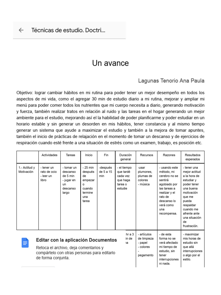 Mejora de Hábitos para Estudiar Efectivamente | PDF