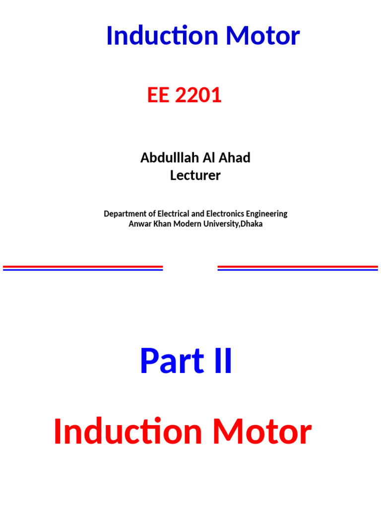 Induction Motor: Operation and Types | PDF | Electric Motor ...
