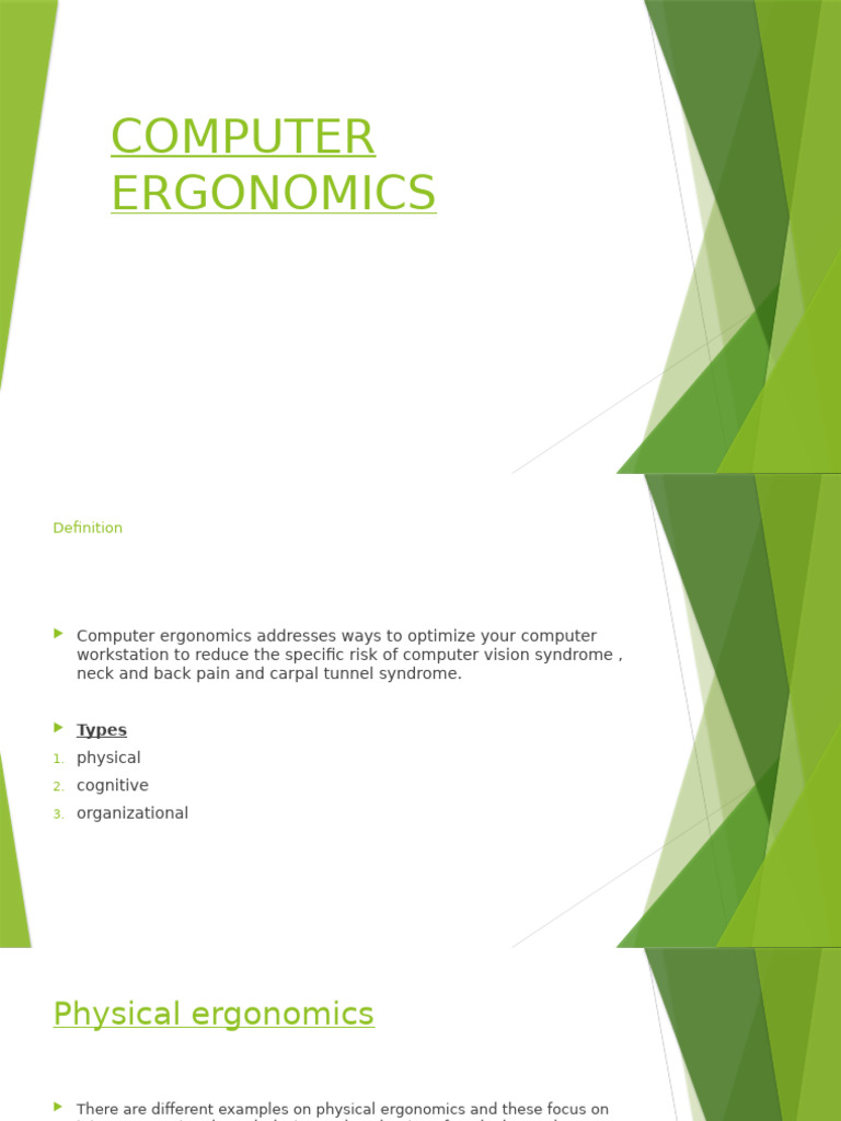 Computer Ergonomics Pdf Computer Virus Diseases And Disorders