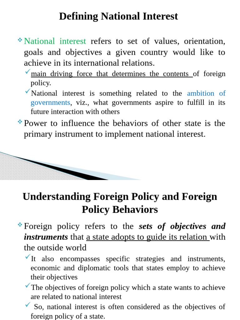 Understanding National Interest and Foreign Policy | PDF | Ethiopia ...