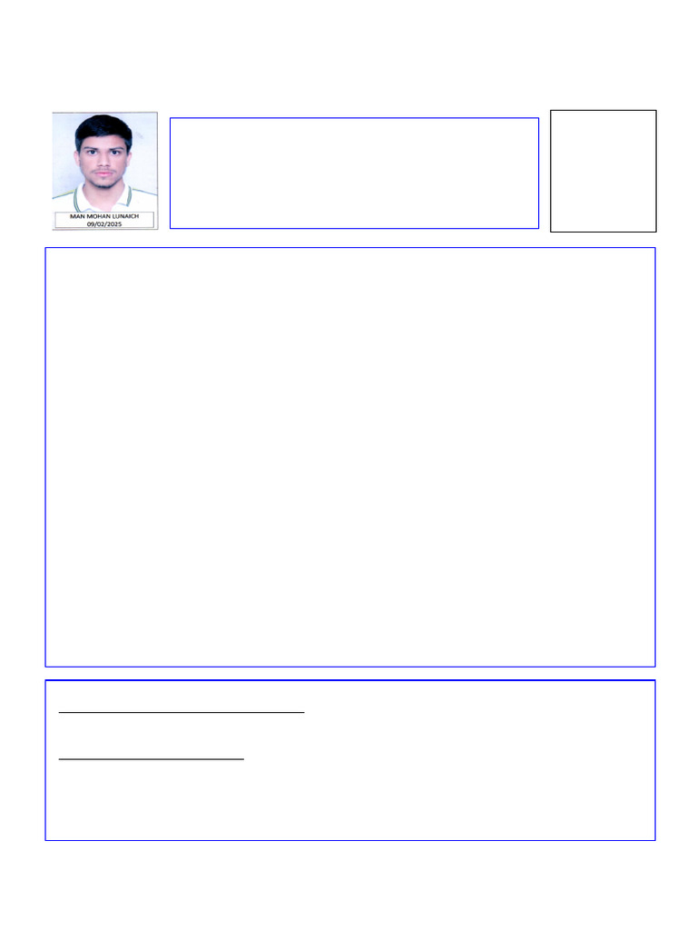 NEET UG 2025 Application Form - Rajasthan | PDF | Notary Public