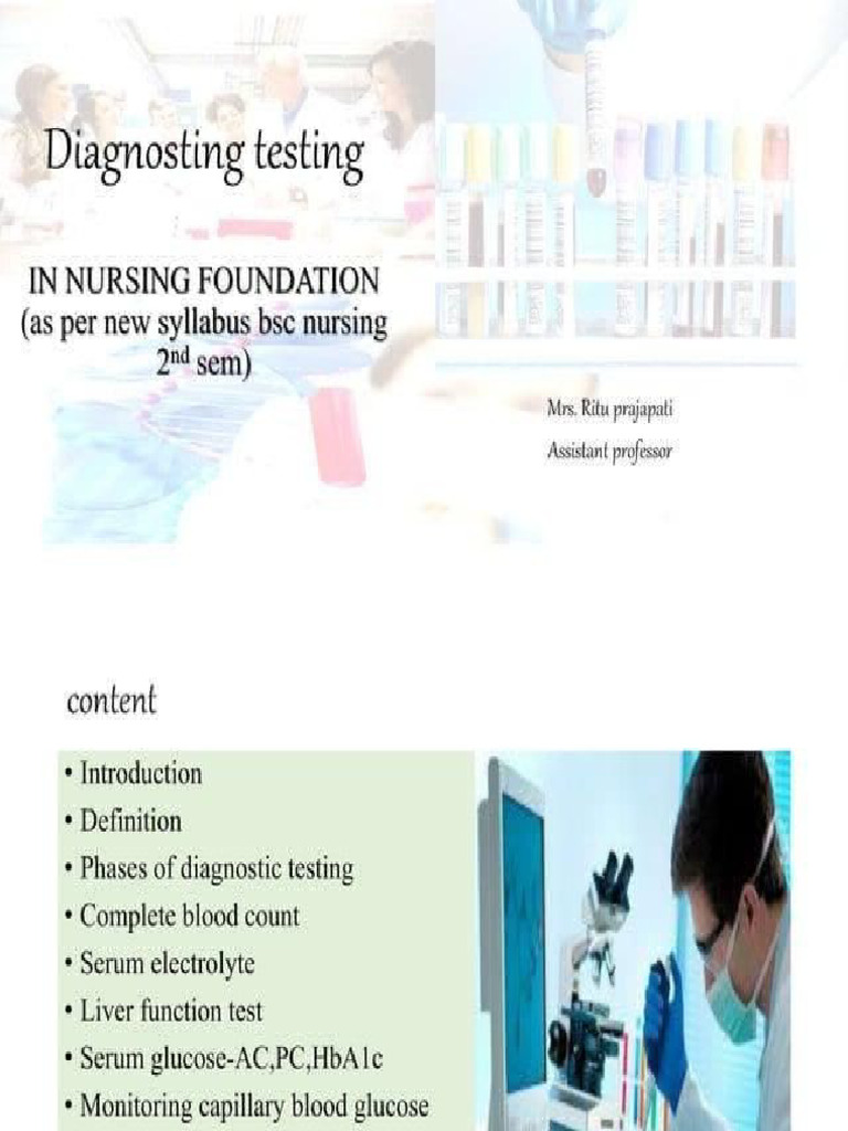 Diagnostic Tests | PDF