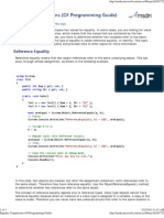 Equality Comparisons (C# Programming Guide)