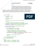 Statements (C# Programming Guide)