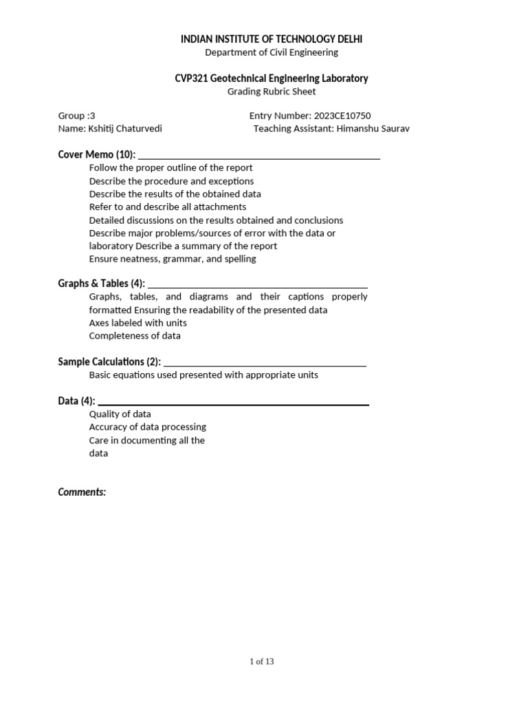 Lab5 10750 | PDF | Deformation (Engineering) | Soil Mechanics