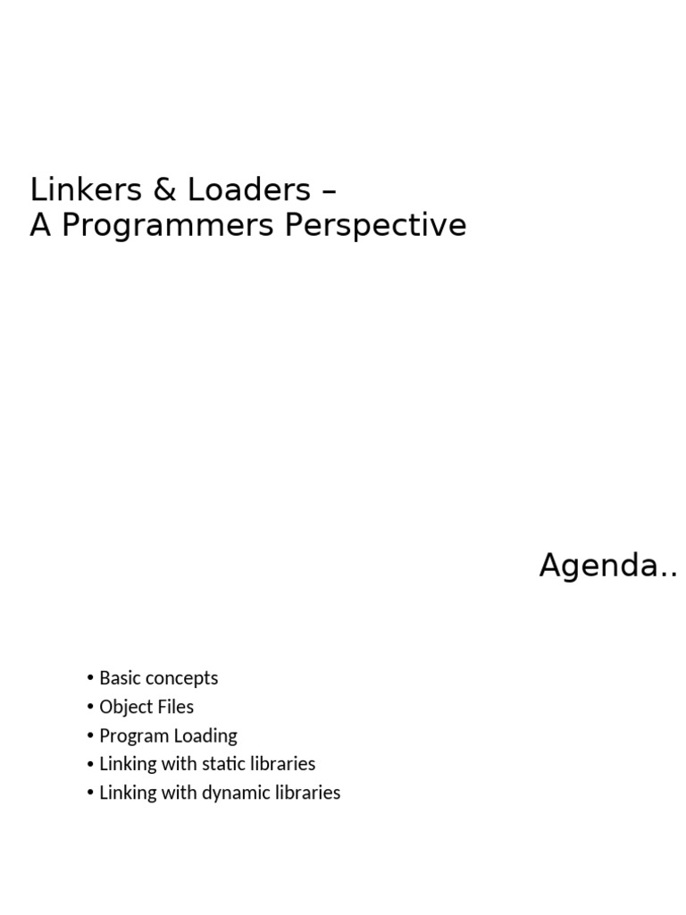 Linker | PDF | Library (Computing) | Computer Science