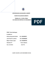 A Tutela Penal No Código de Defesa Do Consumidor