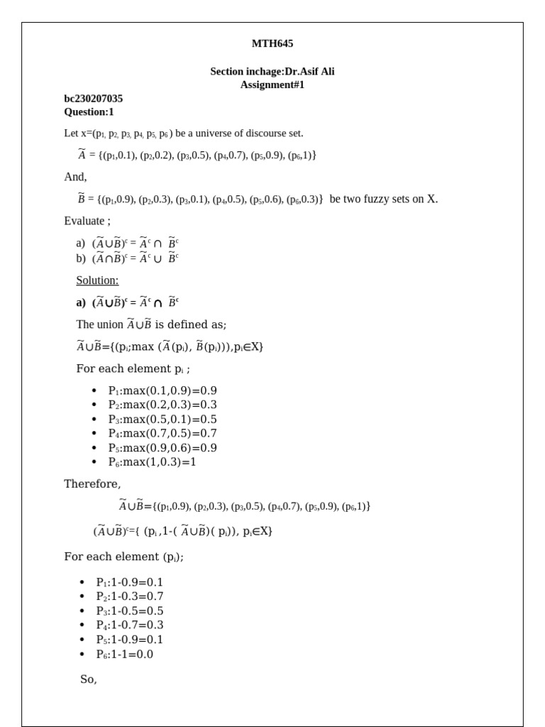 Fuzzy Set Operations and Membership Functions | PDF