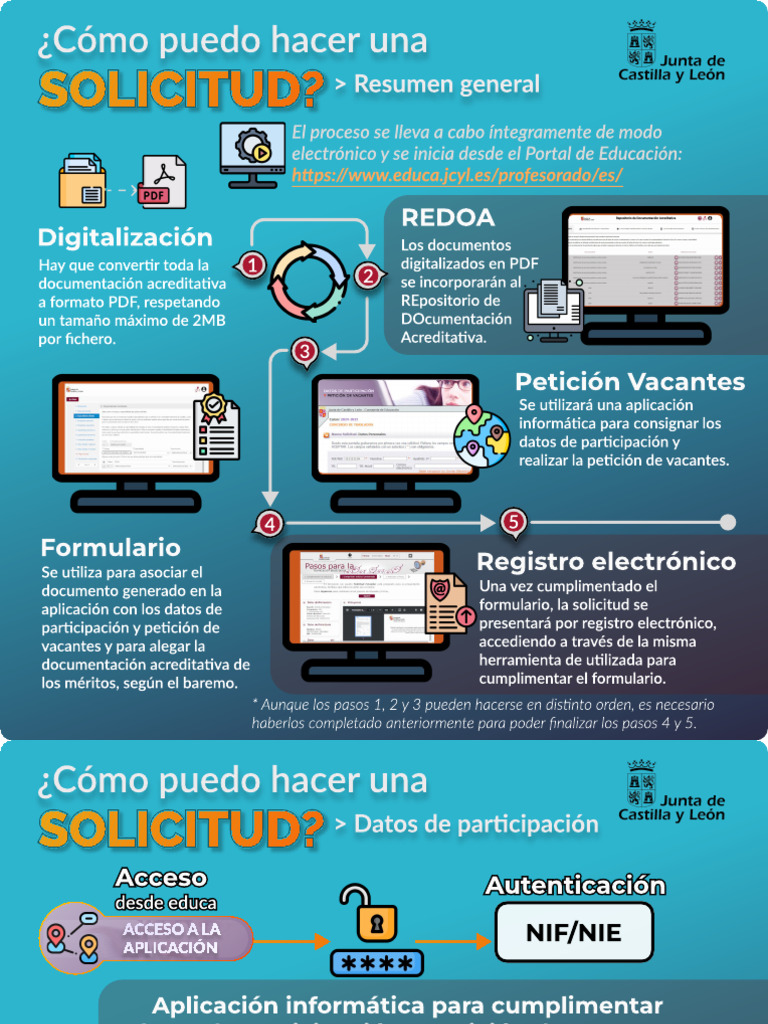 Guía para Solicitud Electrónica en REDOA | PDF | Maestros | Informática