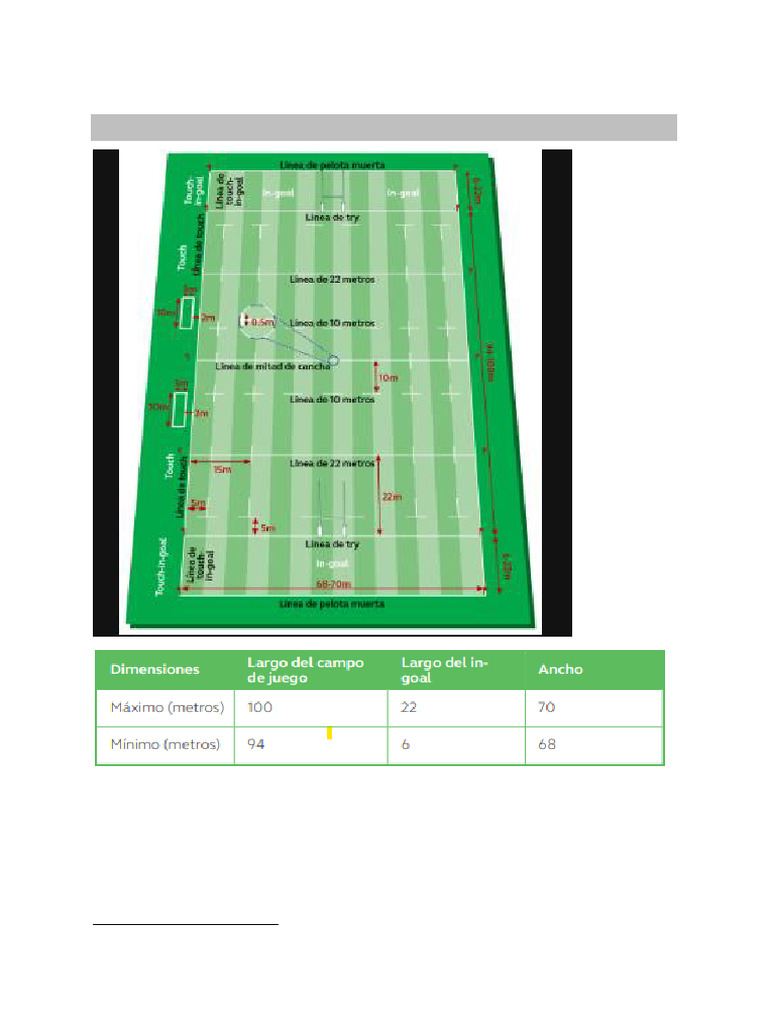 Resumen Reglamento Rugby | PDF | Fútbol rugby | Deportes de equipo