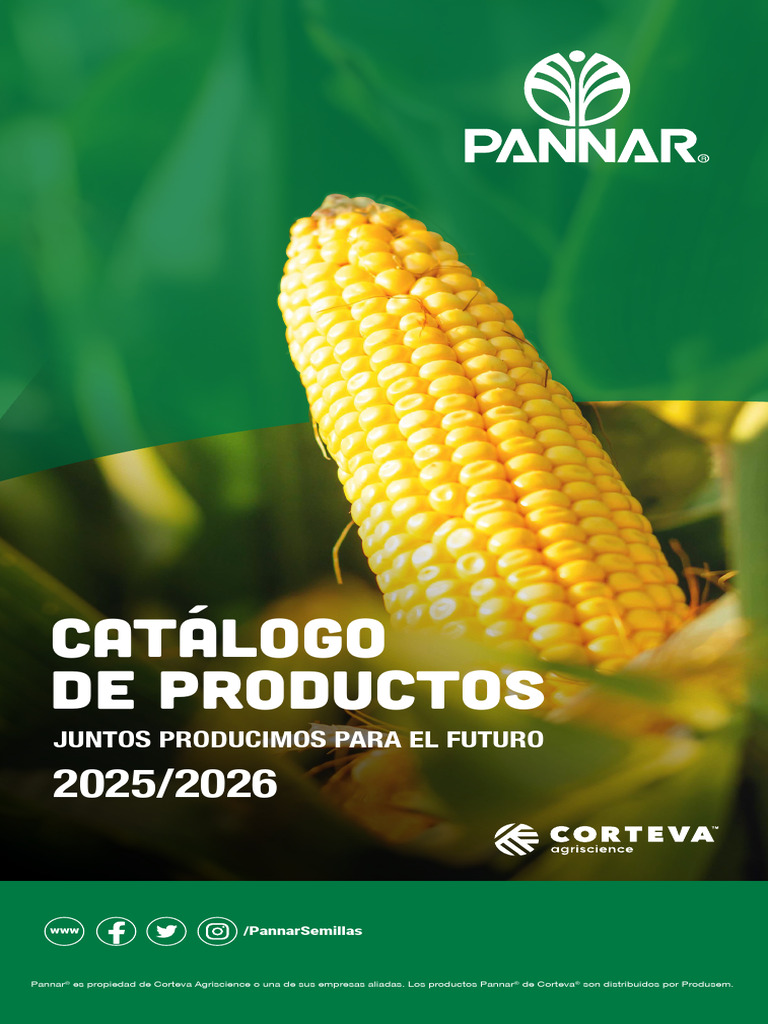 Catálogo de Semillas Pannar 2025/2026 | PDF | Siembra | Agricultura