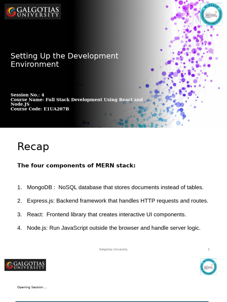 Lecture 4 Setting Up The Development Environment | PDF | Computing ...