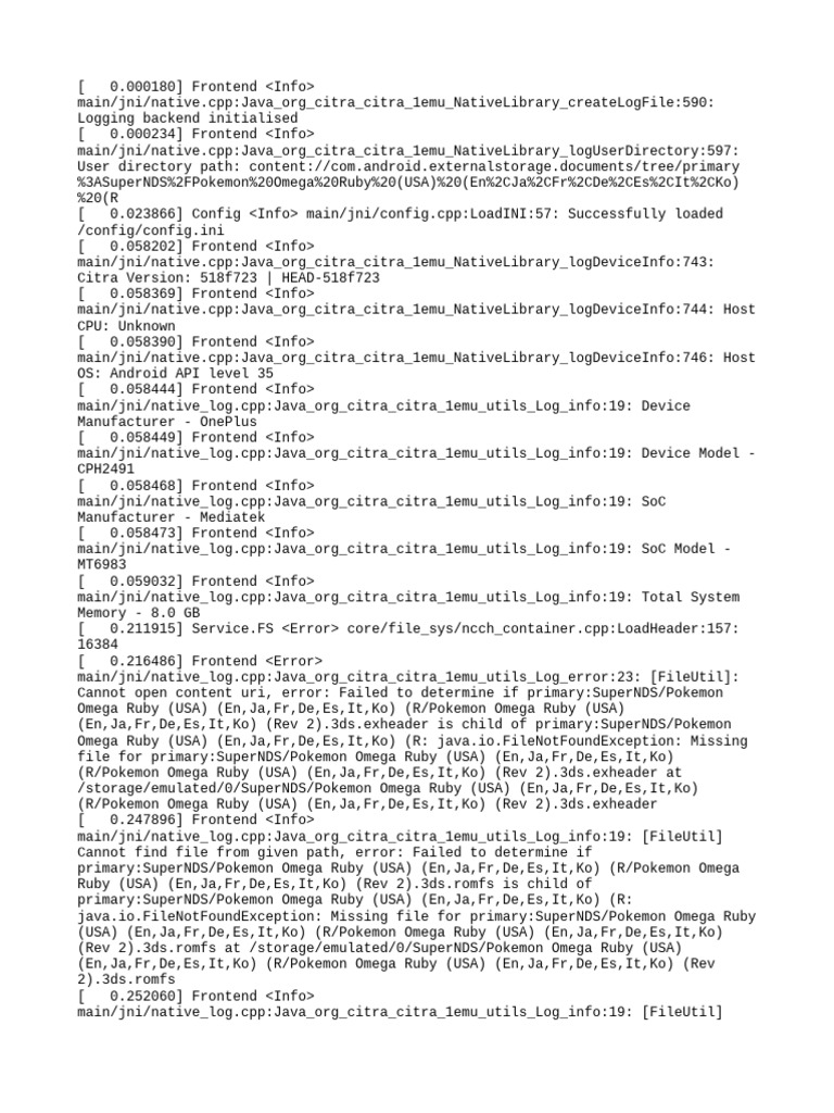 Citra Log - Txt.old | PDF | Computer Science | Computer Architecture