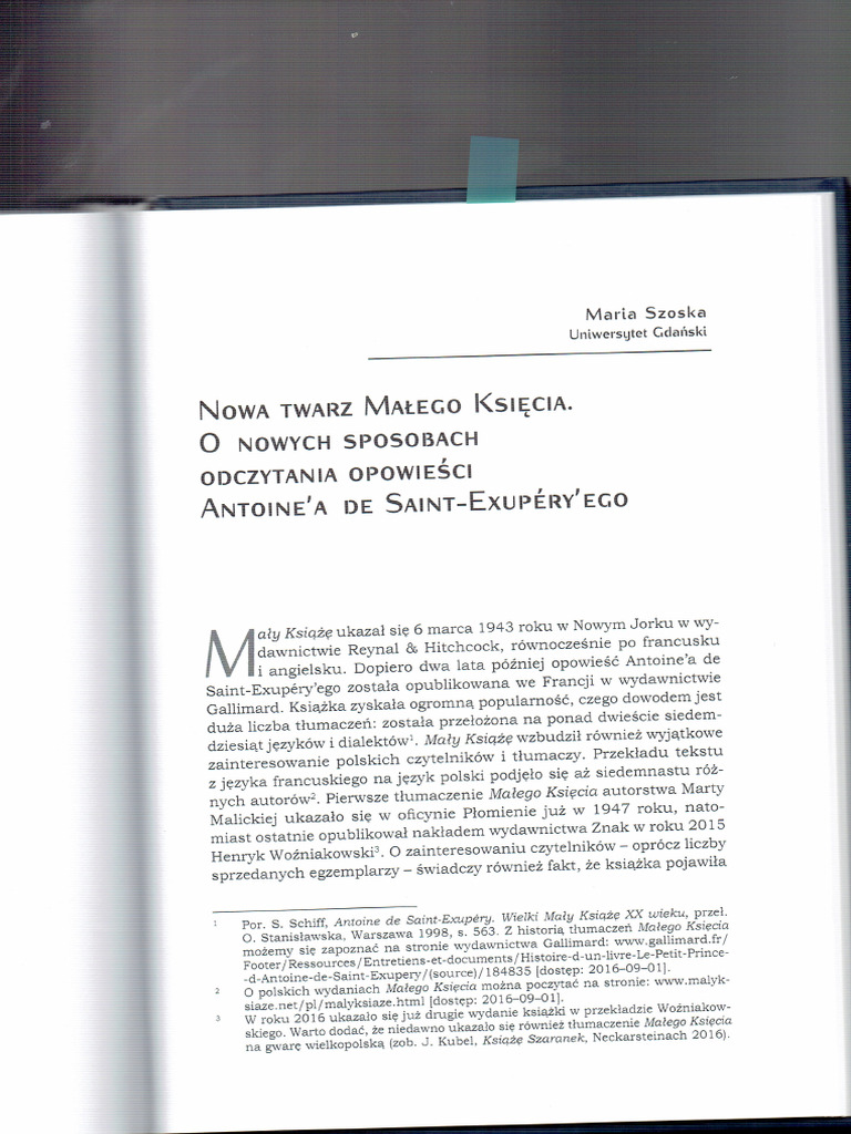 Maly Ksiaze | PDF