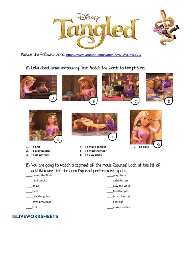 Random Tangled Worksheet | PDF