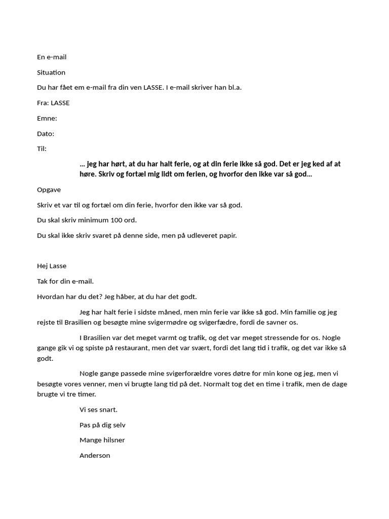 Email para Praticar | PDF
